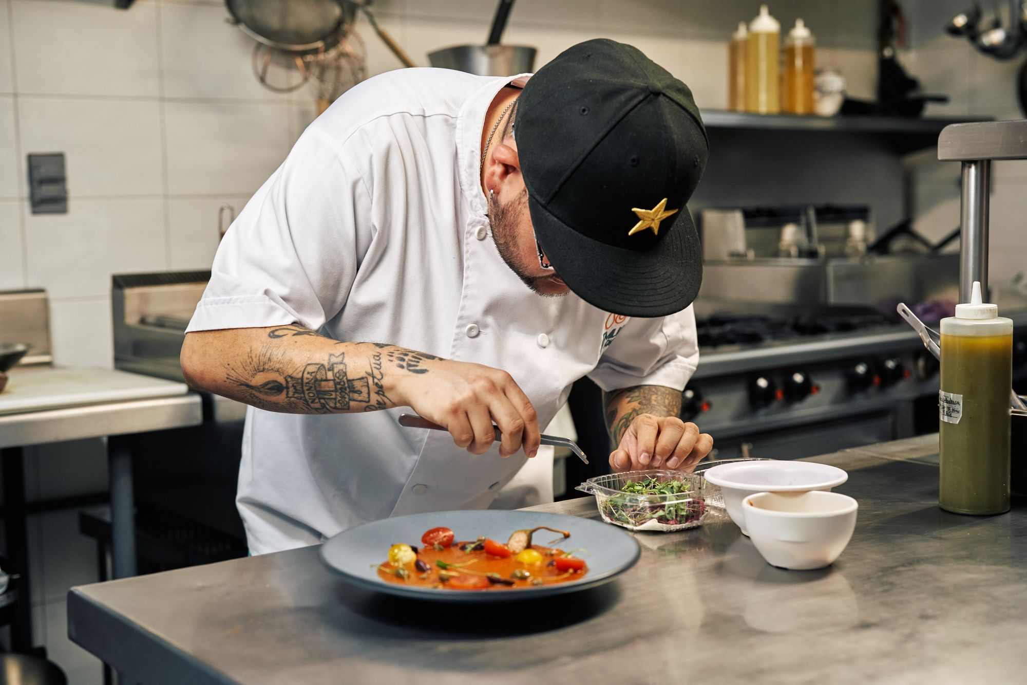 Chef Raheem Sealey in the Shiso, Miami episode of Line to Table
